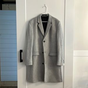 Men’s Zara light gray wool coat. Brand new without tags. XXL